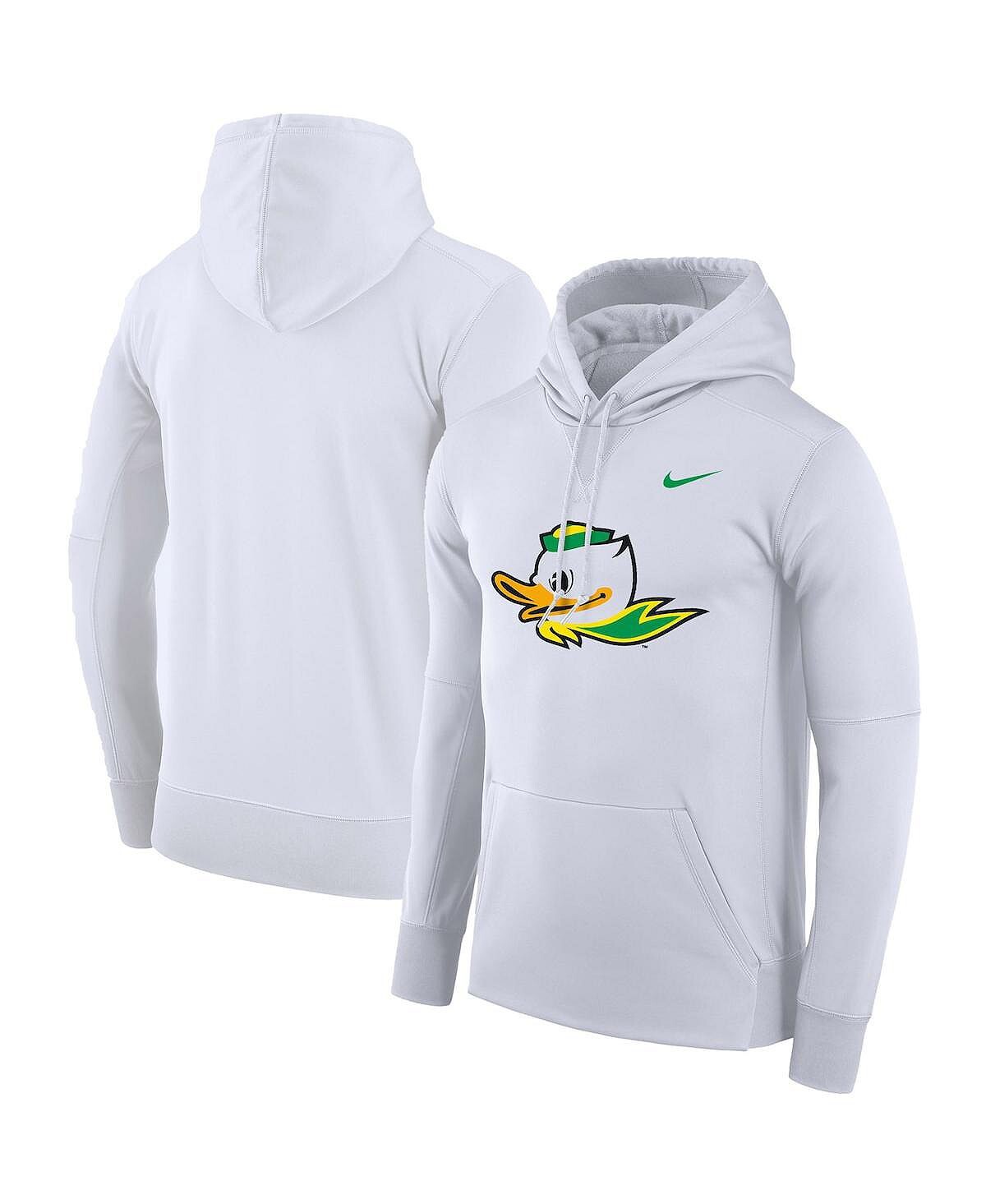 

Мужская белая толстовка с капюшоном oregon ducks alternate performance pullover Nike, белый
