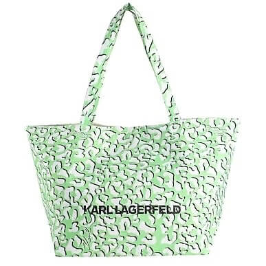Сумка-шоппер Karl Lagerfeld, светло-зеленый сумка шоппер с леопардовым принтом aya gli единый размер другие