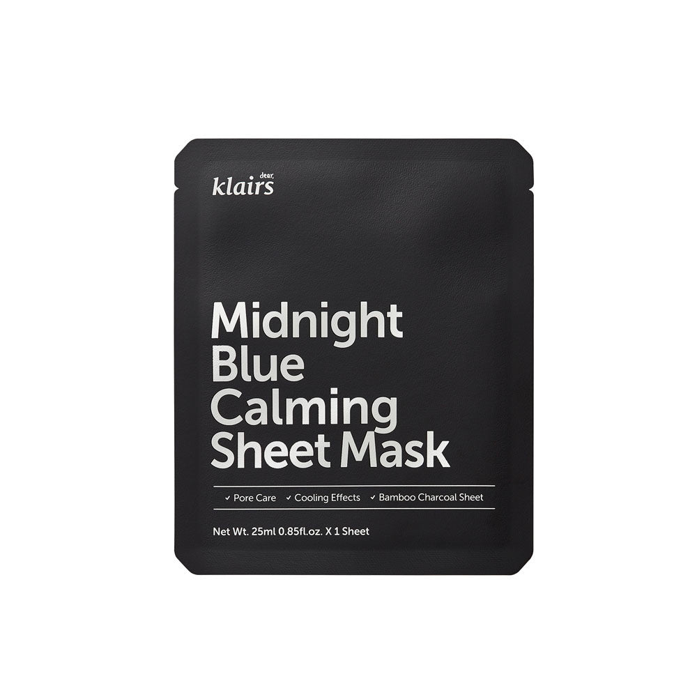 Klairs Midnight Blue Calming Sheet Mask Успокаивающая тканевая маска 25 мл