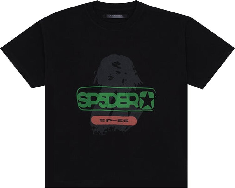 

Футболка Sp5der Oversized Reunion Tee 'Black', черный