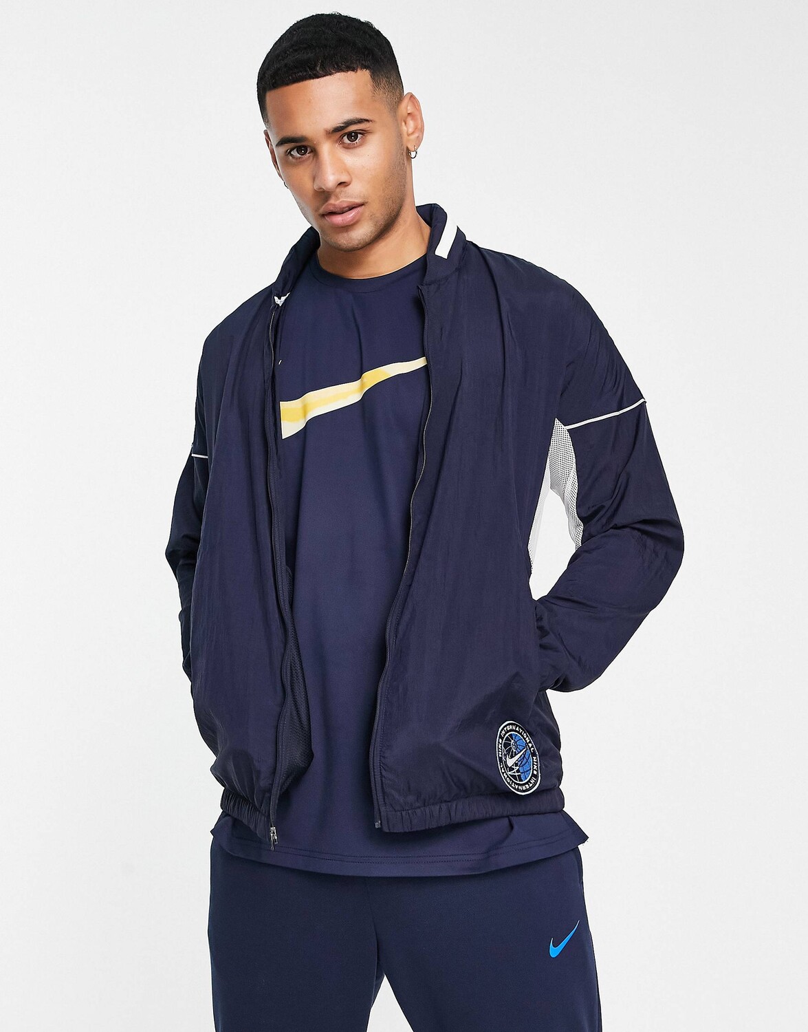 

Темно-синий бомбер Nike Running Heritage