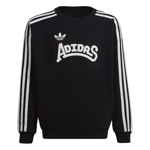 

Свитшот Adidas Graphic Crew, черный/белый