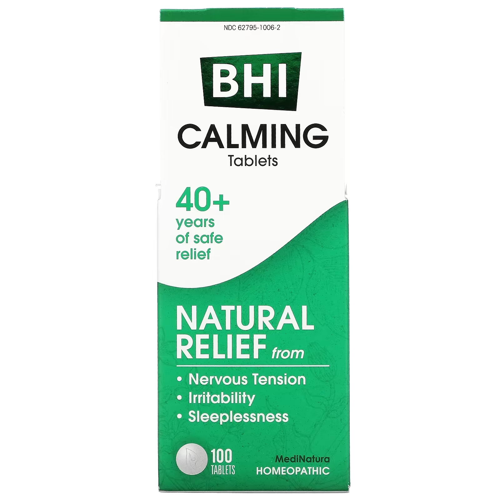 MediNatura BHI Calming, 100 таблеток medinatura bhi от запоров 100 таблеток
