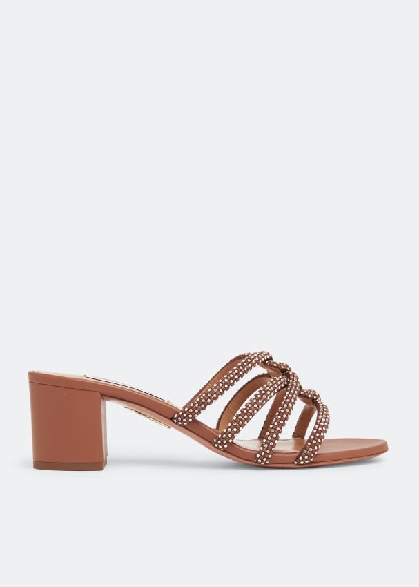 

Сандалии AQUAZZURA Moondust sandals, коричневый