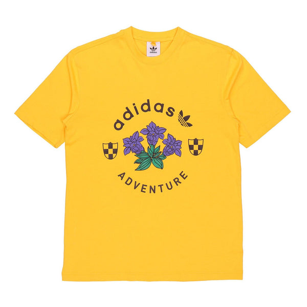 Футболка Adidas originals Printing Sports Short Sleeve Yellow, Желтый