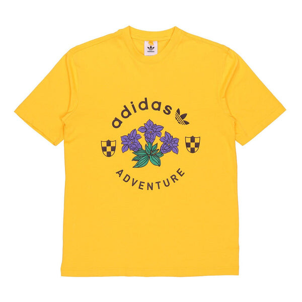 

Футболка Adidas originals Printing Sports Short Sleeve Yellow, Желтый