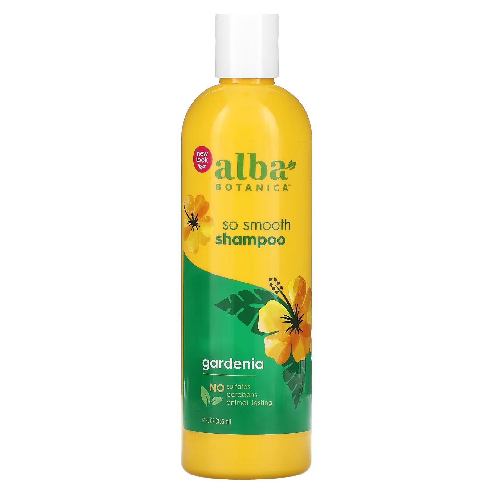 Alba Botanica, So Smooth, шампунь для вьющихся, непослушных волос, с гарденией, 355 мл (12 жидк. унций) - фото