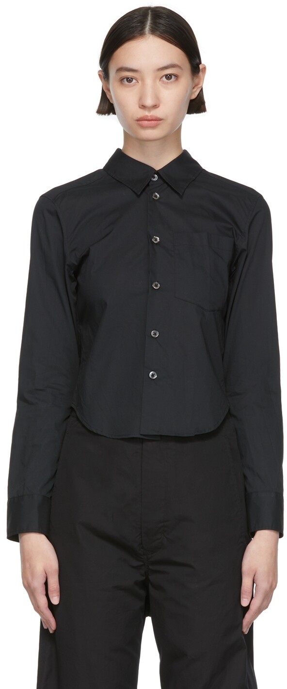 

Черная хлопковая рубашка Ann Demeulemeester