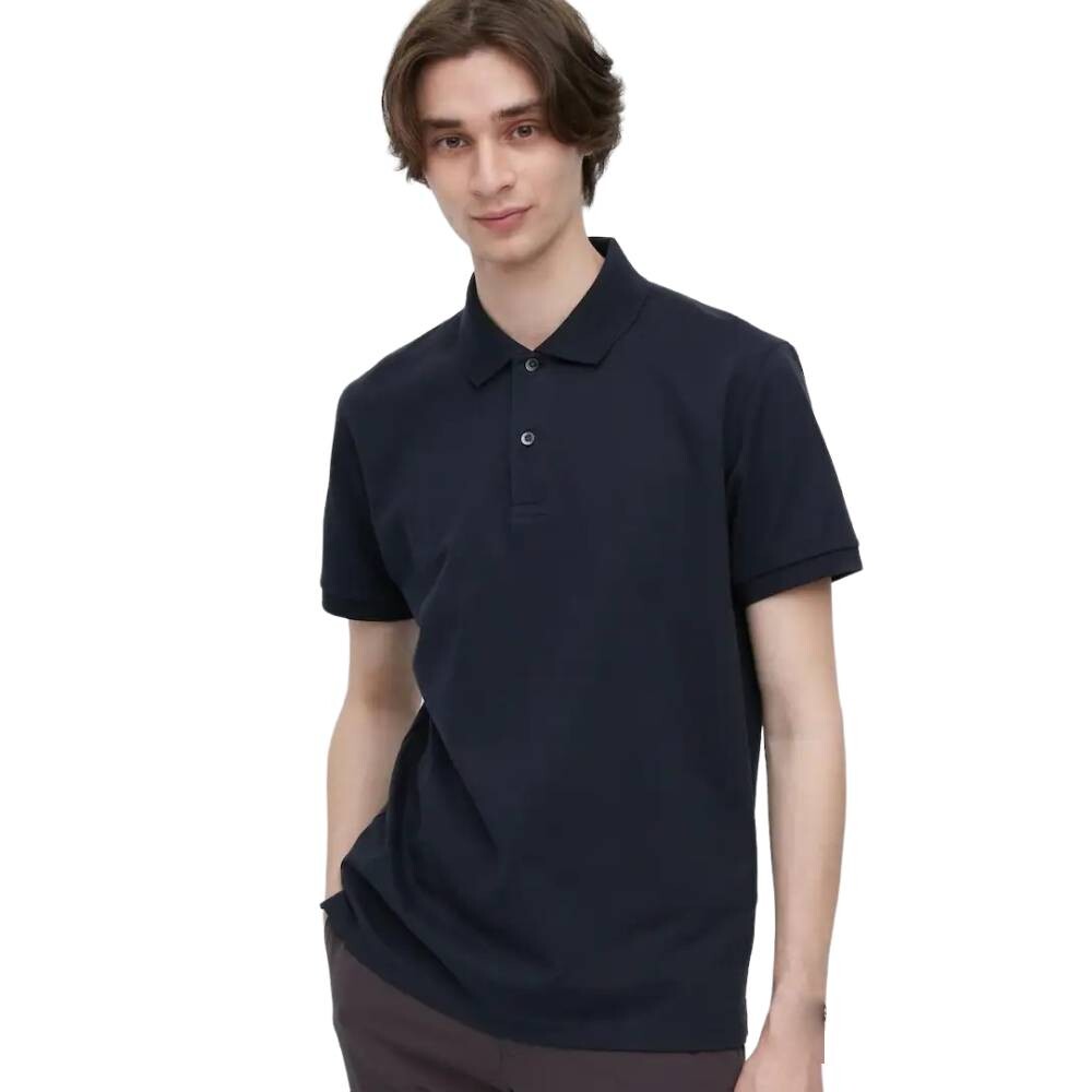 

Футболка Uniqlo Dry Pique Polo, темно-синий