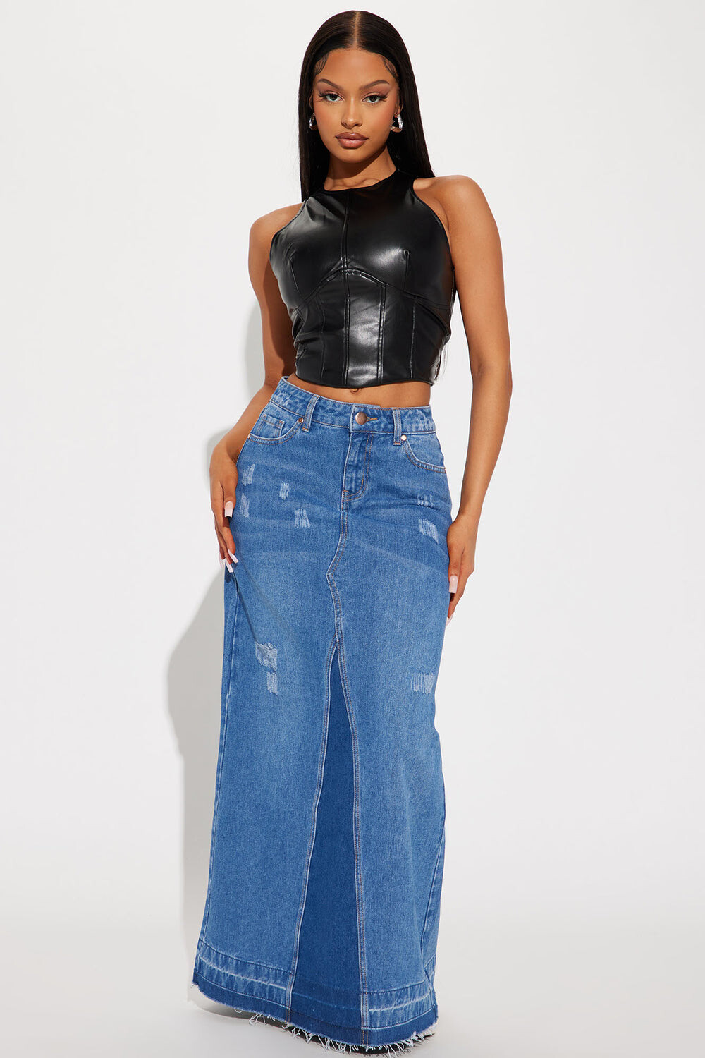 

Юбка Fashion Nova HT3228NG8FN, синий