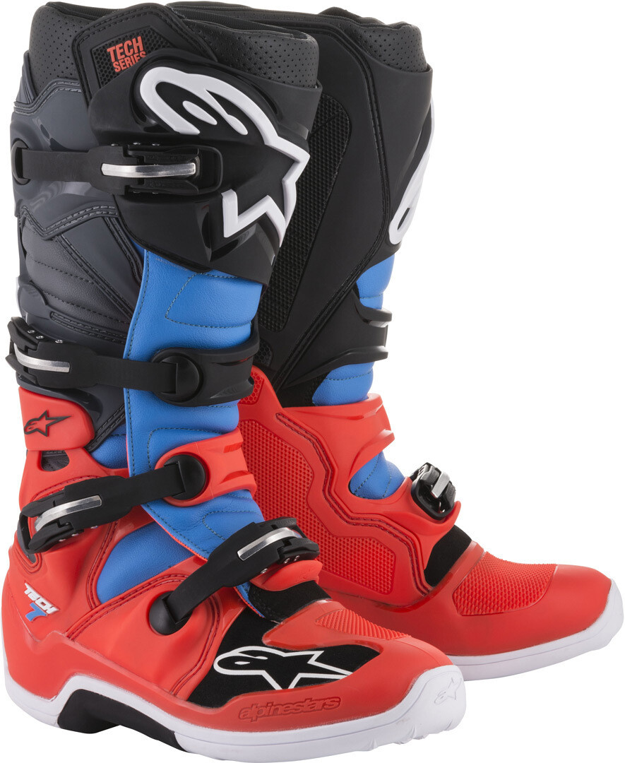 

Ботинки для мотокросса Alpinestars Tech 7, красный/черный/синий