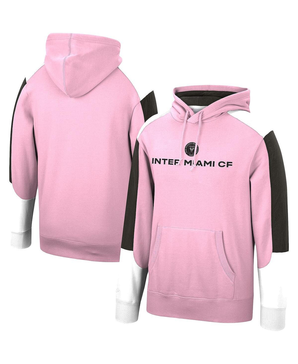 

Мужская толстовка с капюшоном из флиса inter miami cf fusion розового цвета Mitchell & Ness, розовый