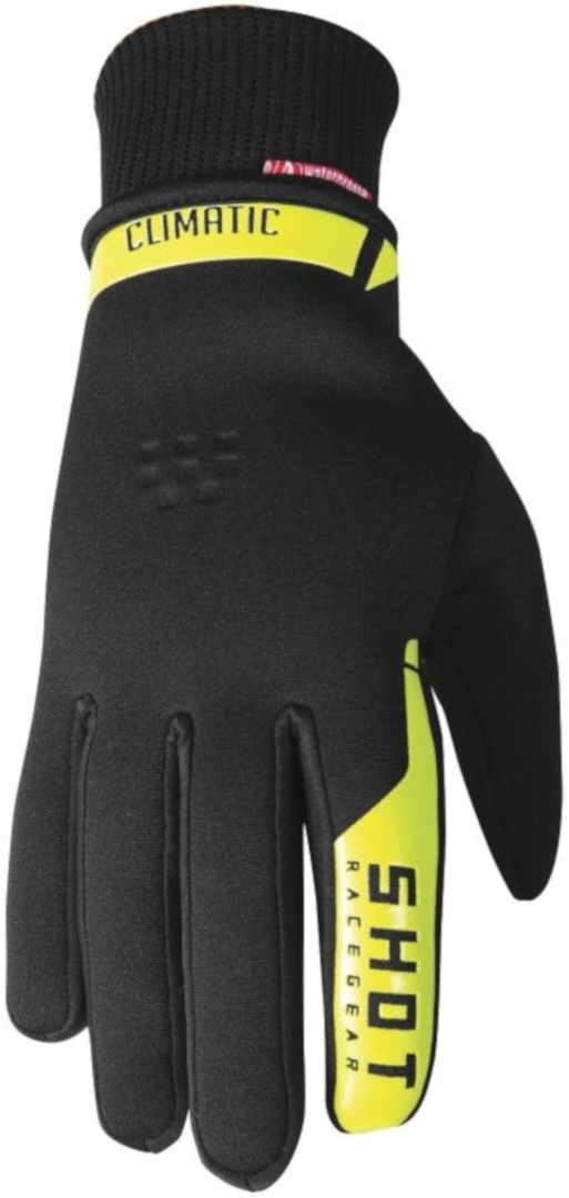 перчатки 100% черный желтый Перчатки Shot Climatic 2.0 с логотипом, черный/желтый