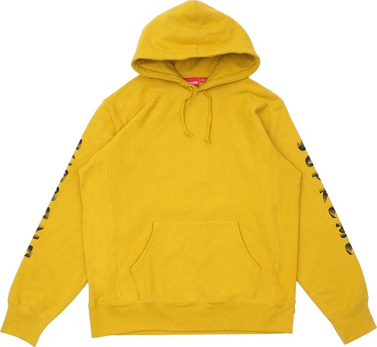 Толстовка Supreme Gradient Sleeve Hooded Sweatshirt 'Mustard', желтый - фото