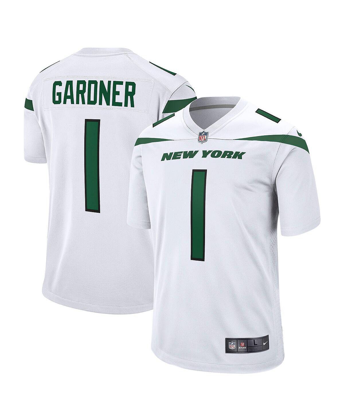 Мужская футболка ahmad sauce gardner white new york jets 2022 nfl draft first round game jersey Nike, белый