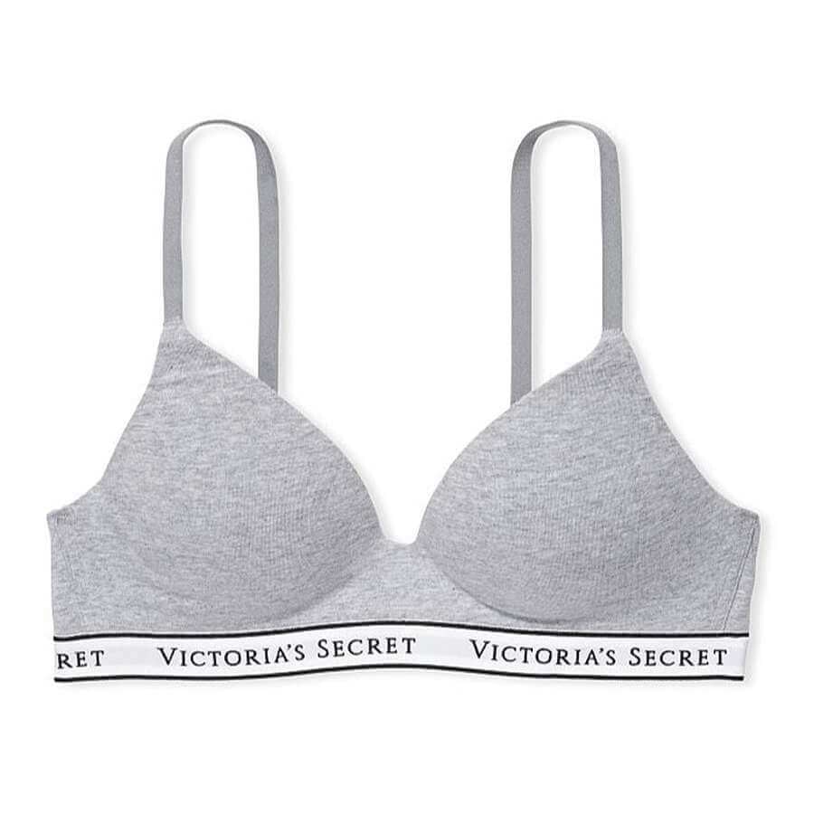 

Бюстгальтер Victoria's Secret T-Shirt Lightly Lined Wireless, серый