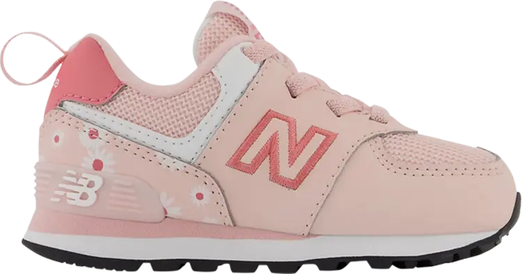 

Кроссовки New Balance 574 Bungee Toddler Wide 'Pink Florals', розовый