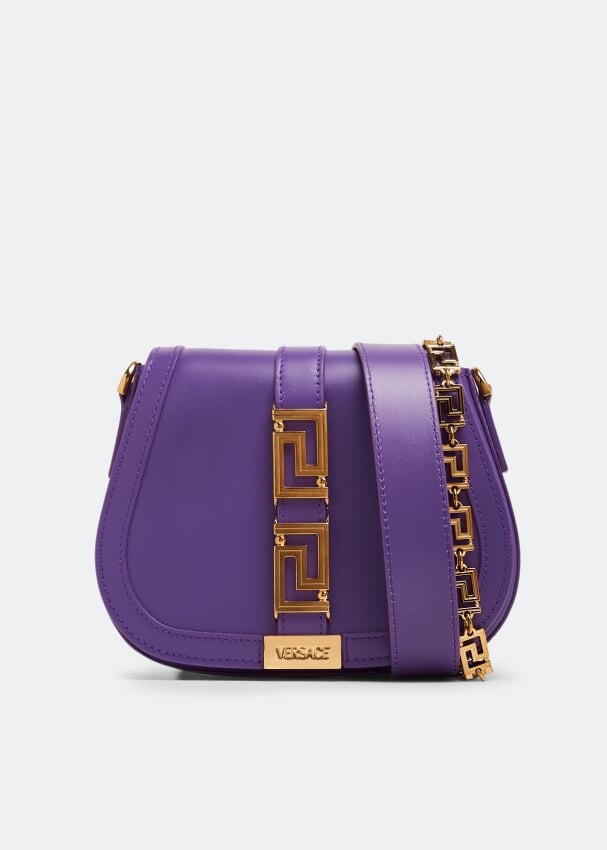 

Сумка кросс-боди VERSACE Greca Goddess small shoulder bag, фиолетовый