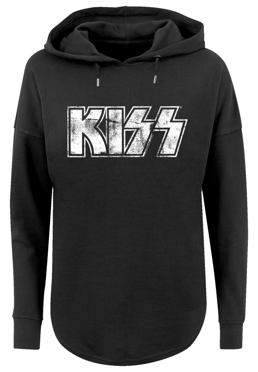 

Толстовка F4NT4STIC Oversized Hoodie Kiss Rock Music Band Vintage Logo, черный