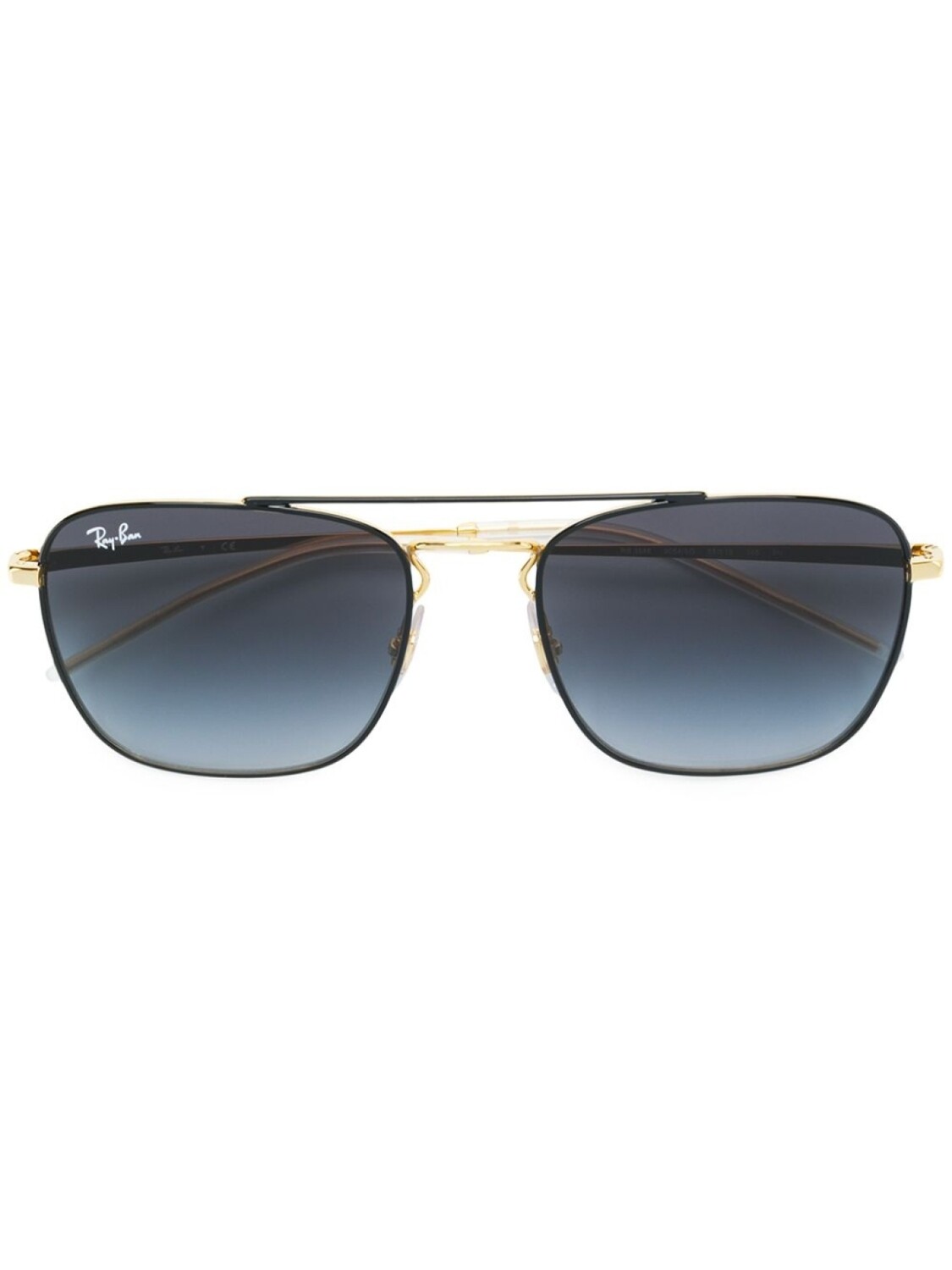 

Ray-Ban солнцезащитные очки-авиаторы, металлик