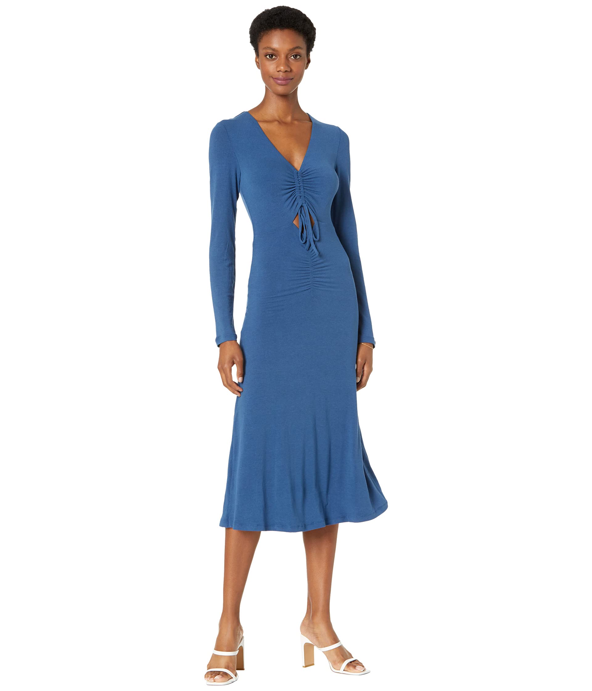 Платье Bardot, Ruched Jersey Dress спиннинг favorite blue bird