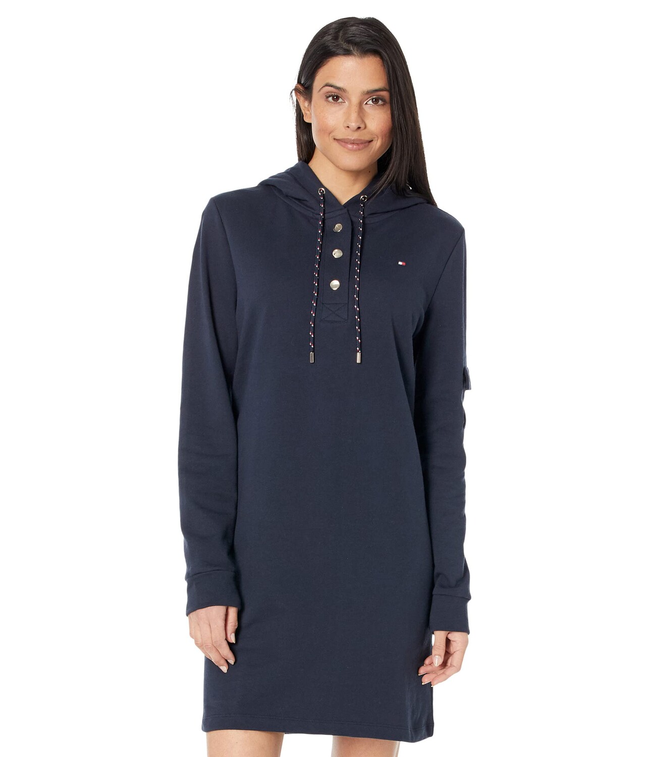 

Платье Tommy Hilfiger, French Terry Snap Hoodie Dress