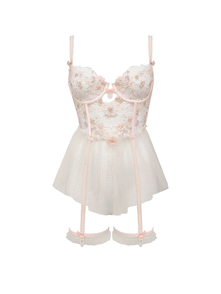 

Боди For Love & Lemons Mae Teddy, белый