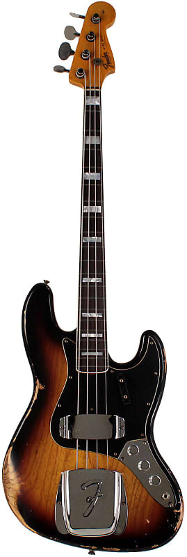

Fender Custom Shop Limited Custom Jazz Bass, Heavy Relic, Faded Aged 3-Color Sunburst