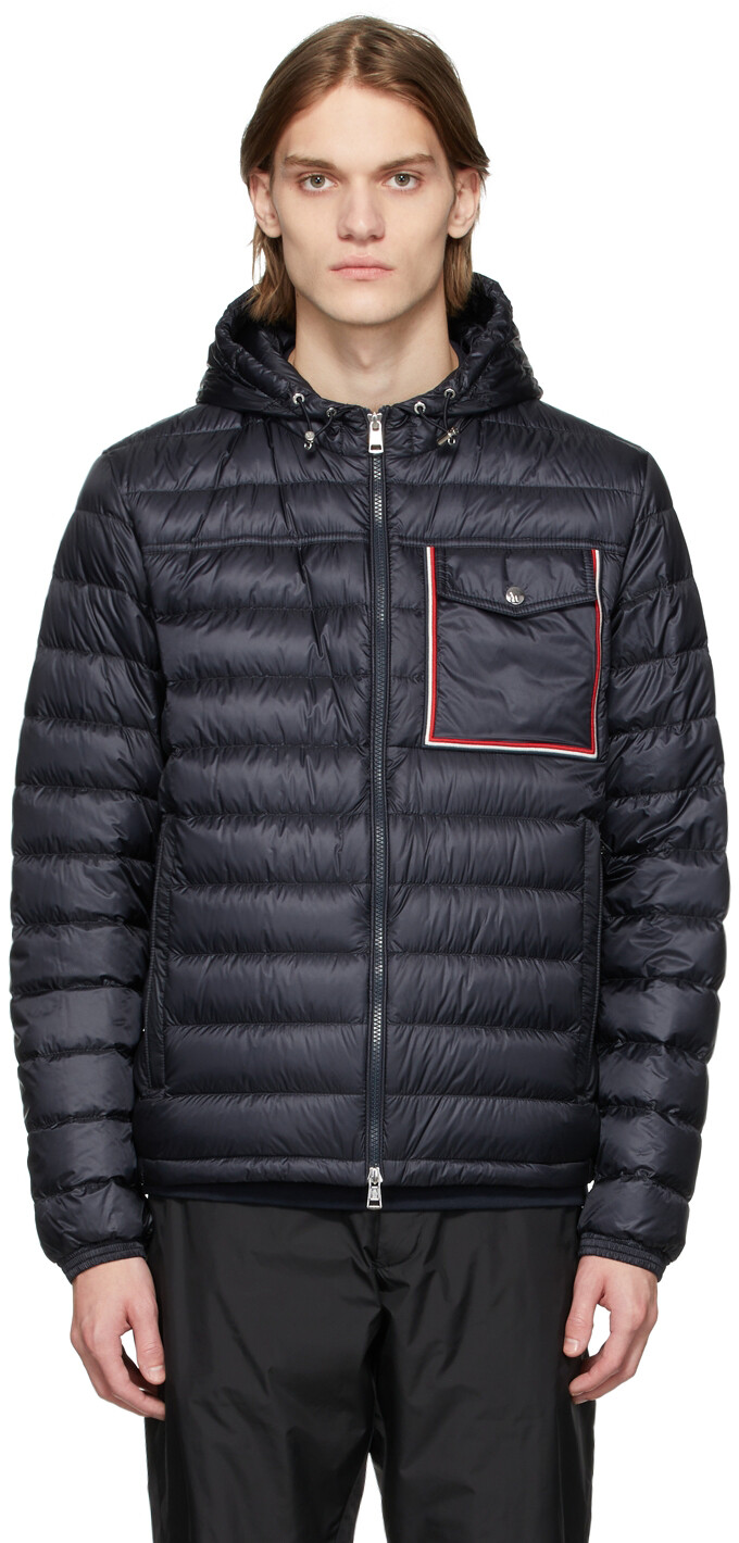 

Темно-синяя пуховая куртка Lihou Moncler, Синий