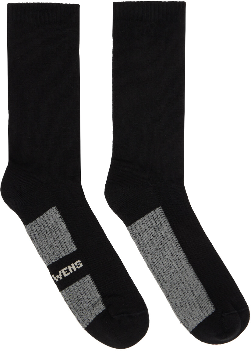 

Черные блестящие носки Rick Owens