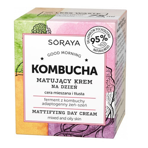 

Soraya Матирующий дневной крем Kombucha для комбинированной и жирной кожи 75мл