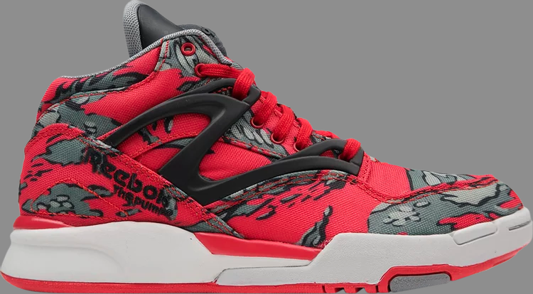 Кроссовки stash x pump omni lite '25th anniversary camo - red' Reebok, красный - фото