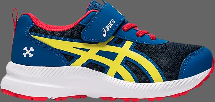 

Кроссовки contend 7 ps 'lake drive vibrant yellow' Asics, синий