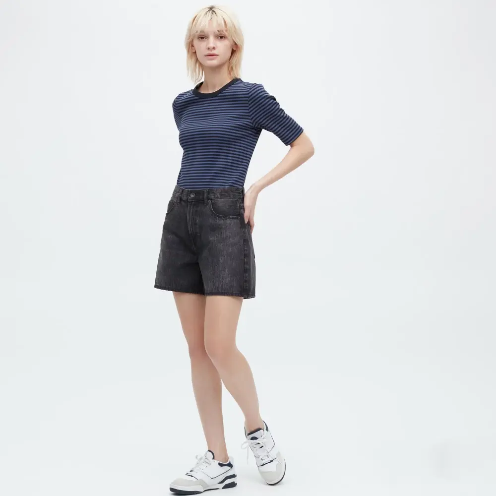 

Шорты Uniqlo Denim, темно-серый