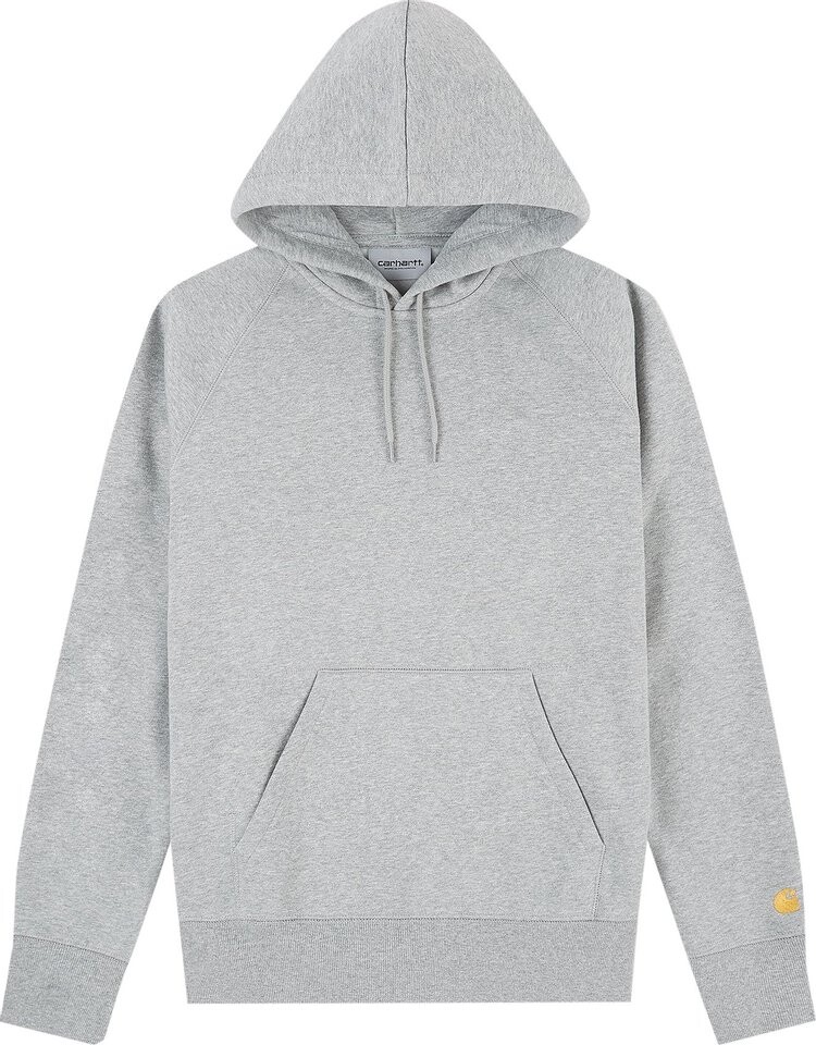 

Толстовка Carhartt WIP Hooded Chase Sweatshirt 'Heather Grey/Gold', серый