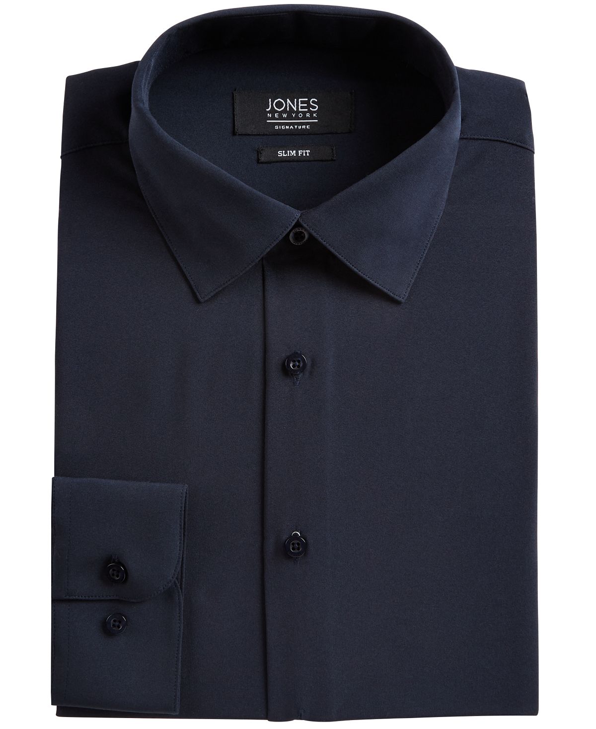 Мужская классическая рубашка slim-fit stretch cooling tech Jones New York, синий женская блузка в стиле милитари jones new york мульти