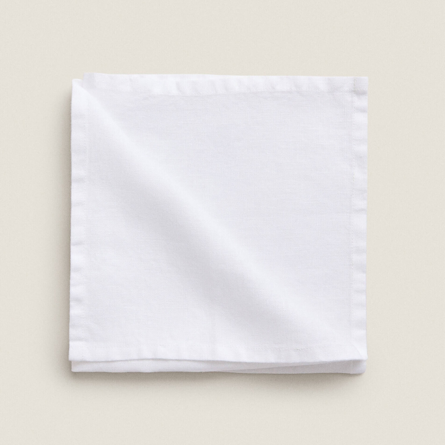 

Комплект льняных салфеток Zara Home Washed, 2 штуки, белый