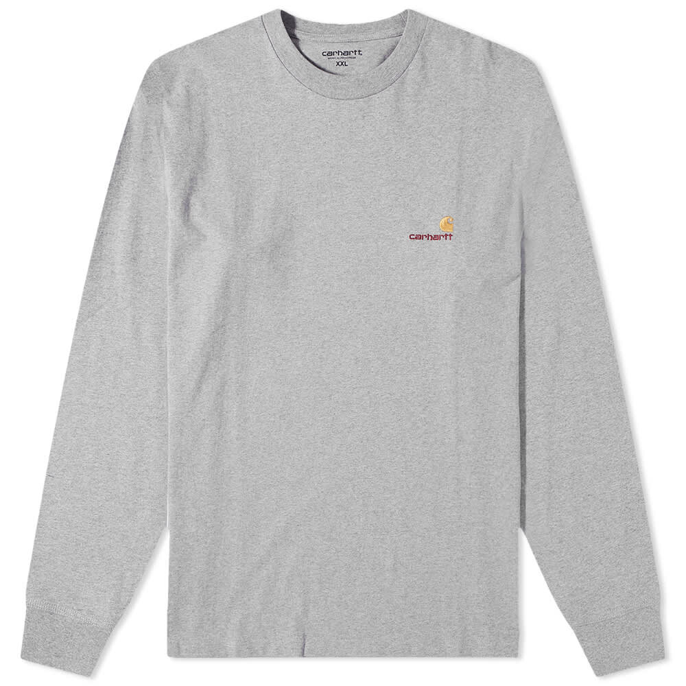 

Футболка Carhartt WIP Long Sleeve American Script Tee, Серый