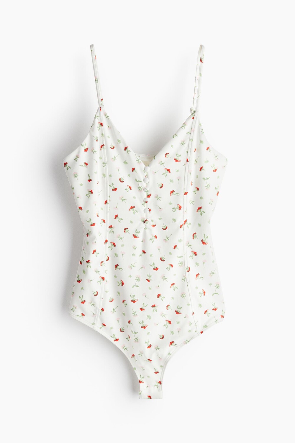 

Боди H&M Button-front Thong, белый