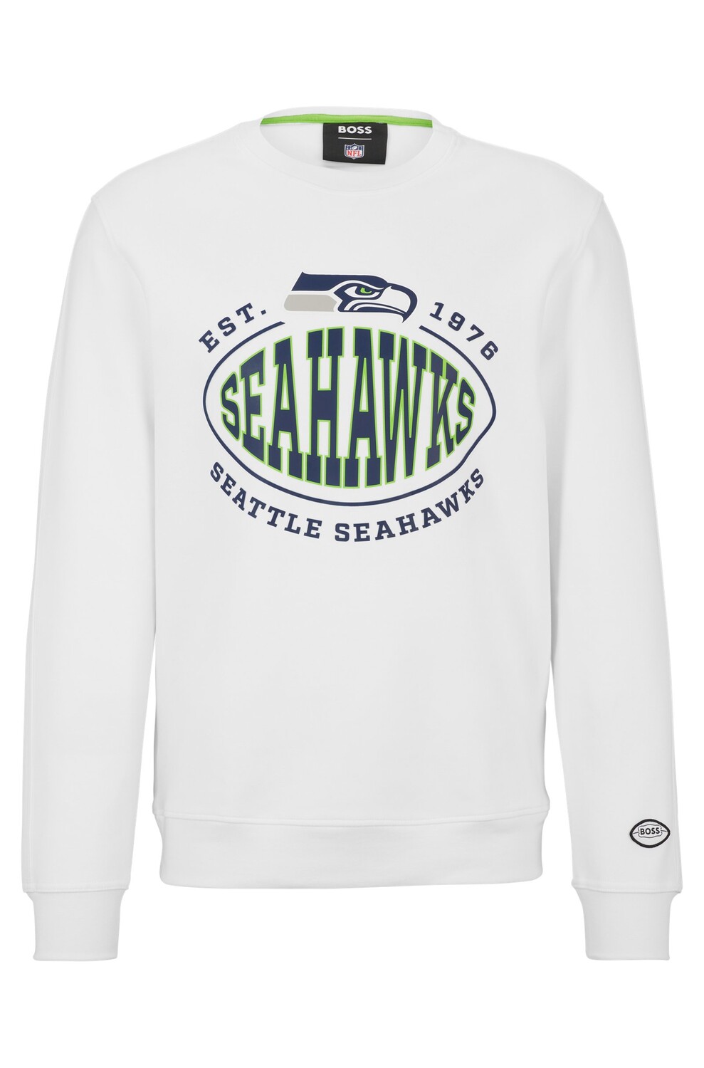 

Свитшот Boss X Nfl Cotton-blend With Collaborative Branding, Seahawks