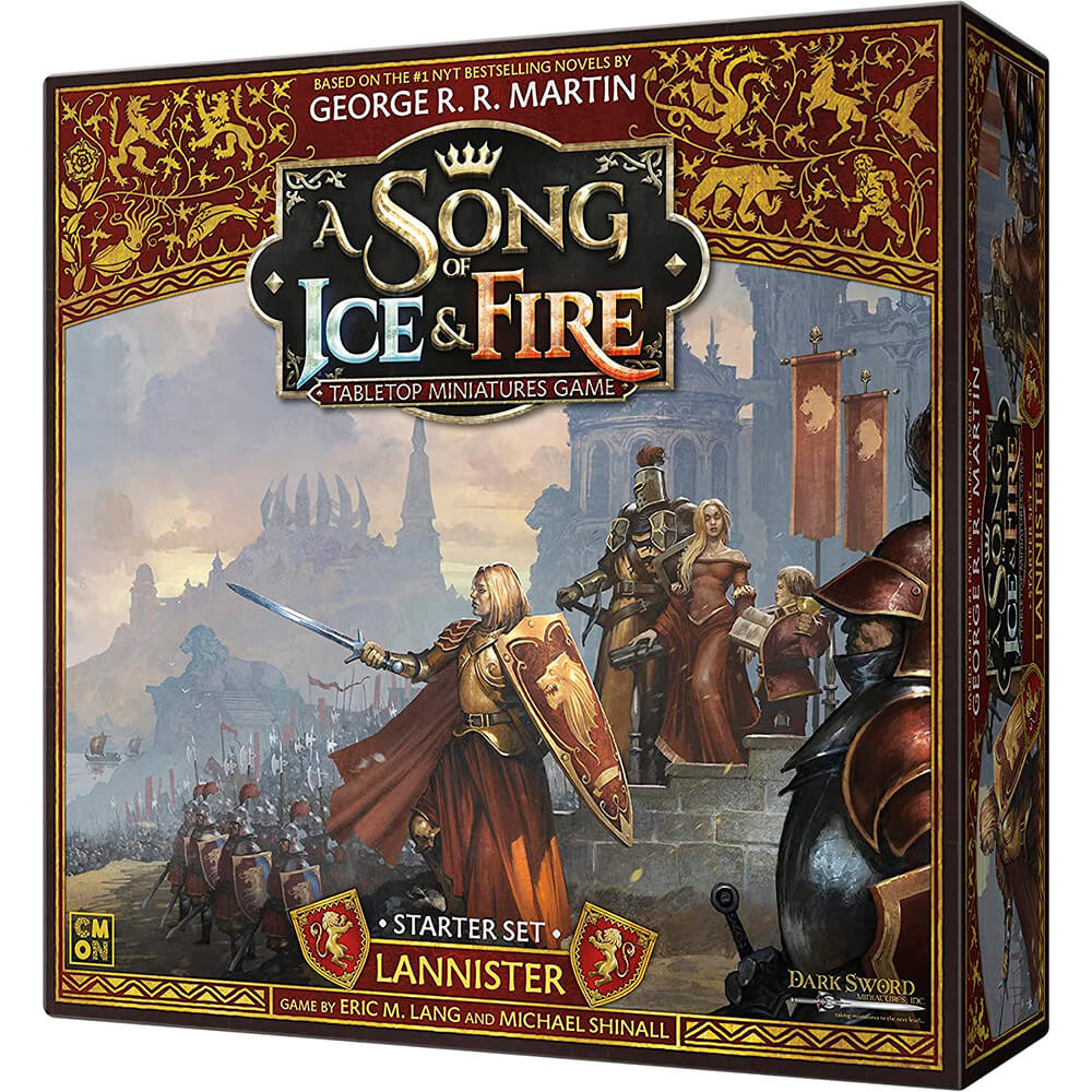 Настольная игра CMON A Song of Ice & Fire Tabletop Miniatures Game Lannister Starter Set дополнение для настольной игры hobby world песнь льда и огня гвардейцы ланнистеров