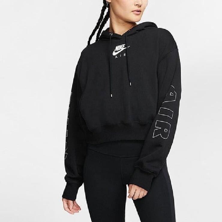 

Худи Nike Air Flc Bb Version Athleisure Casual Sports, черный