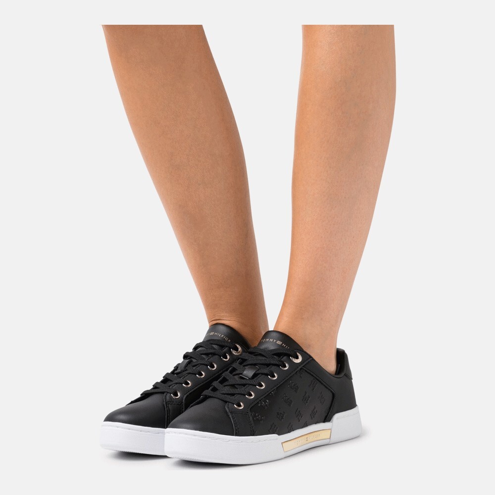 

Кроссовки Tommy Hilfiger Embossed Monogram, black/gold