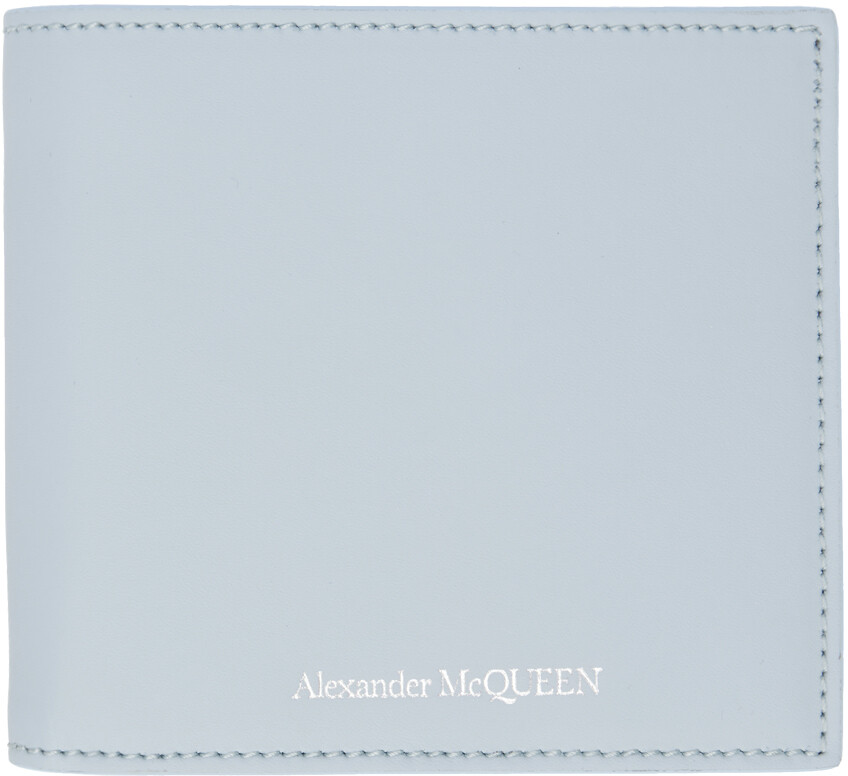 

Синий двойной бумажник Alexander McQueen