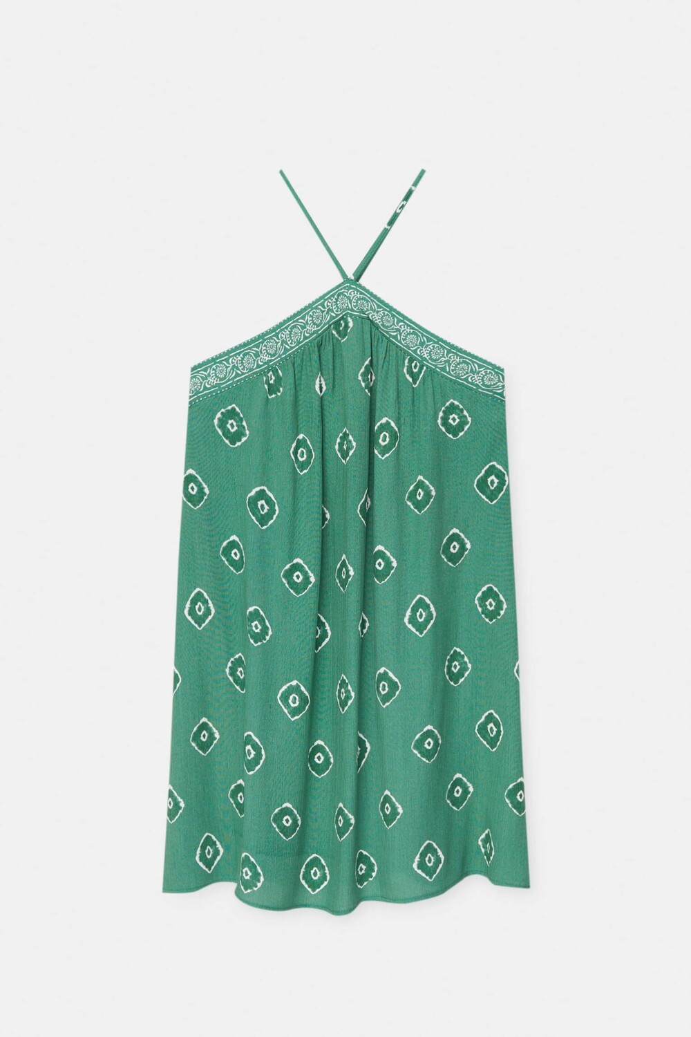 

Платье Pull&Bear Printed Halter Neck, зеленый