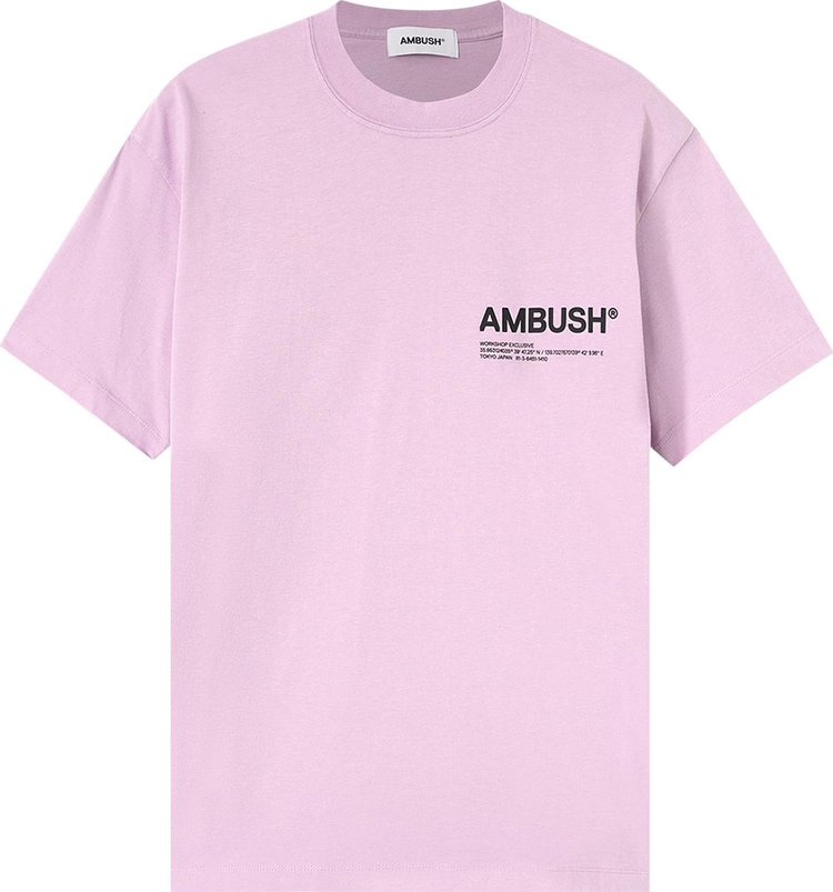 Футболка Ambush Jersey Workshop T-Shirt 'Lavendula/Black', фиолетовый