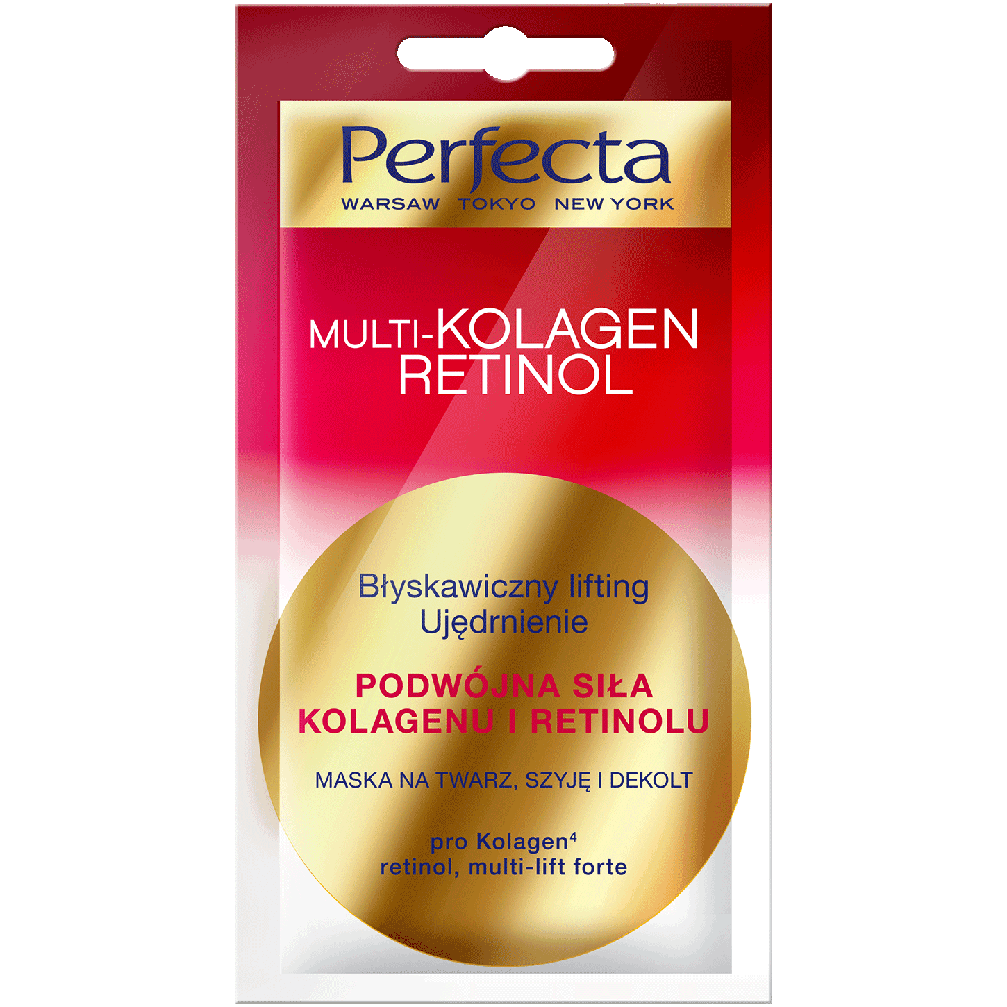 Perfecta Multikolagen Retinol маска для лица, шеи и зоны декольте, 8 мл