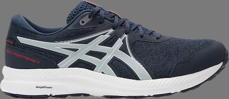 Кроссовки gel contend 7 wp 4e extra wide 'midnight piedmont grey' Asics, синий - фото