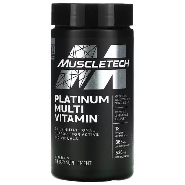 Мультивитамины MuscleTech, 90 таблеток мультивитамины muscletech platinum 90 таблеток