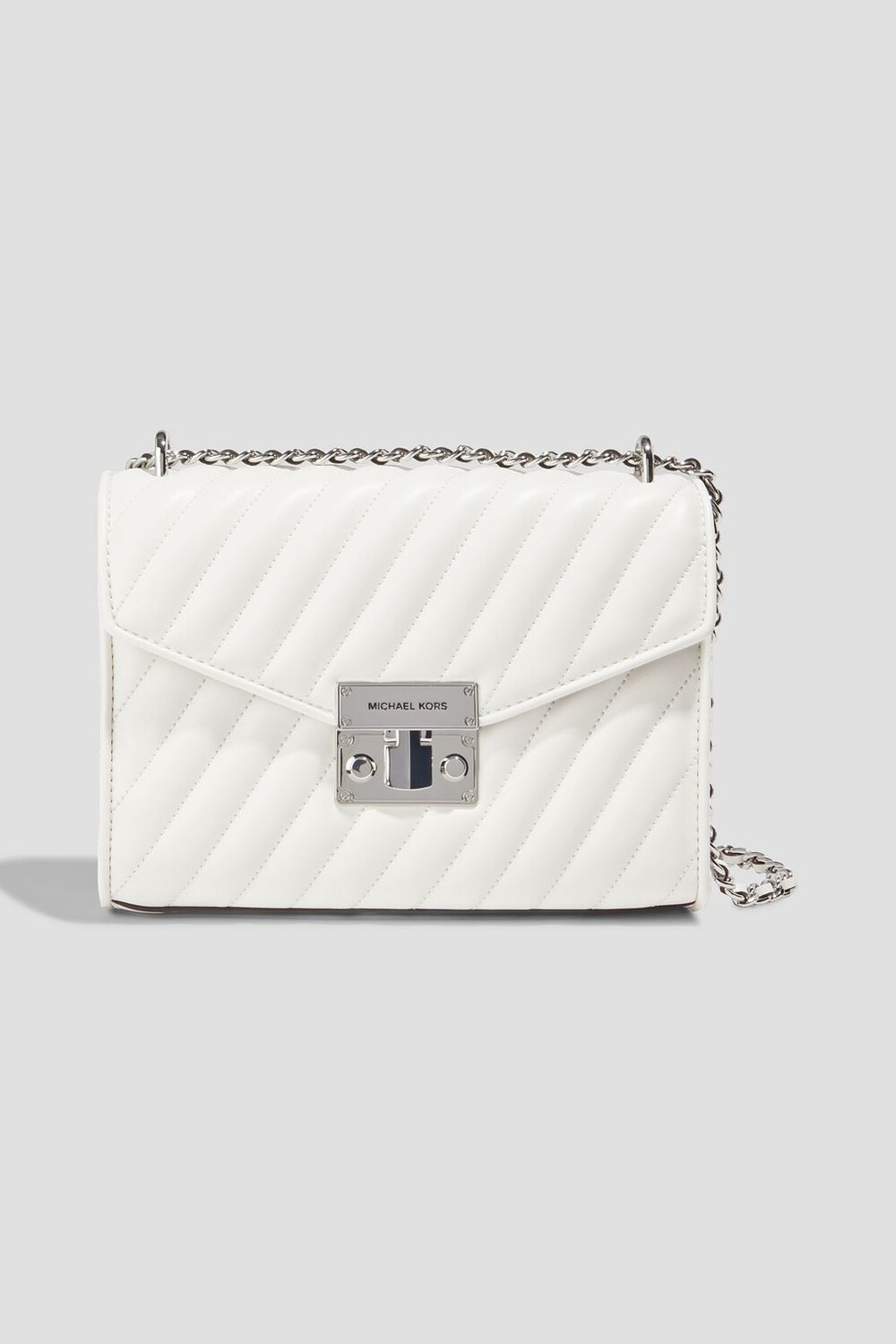 

Стеганая сумка на плечо из искусственной кожи Rose MICHAEL MICHAEL KORS, белый
